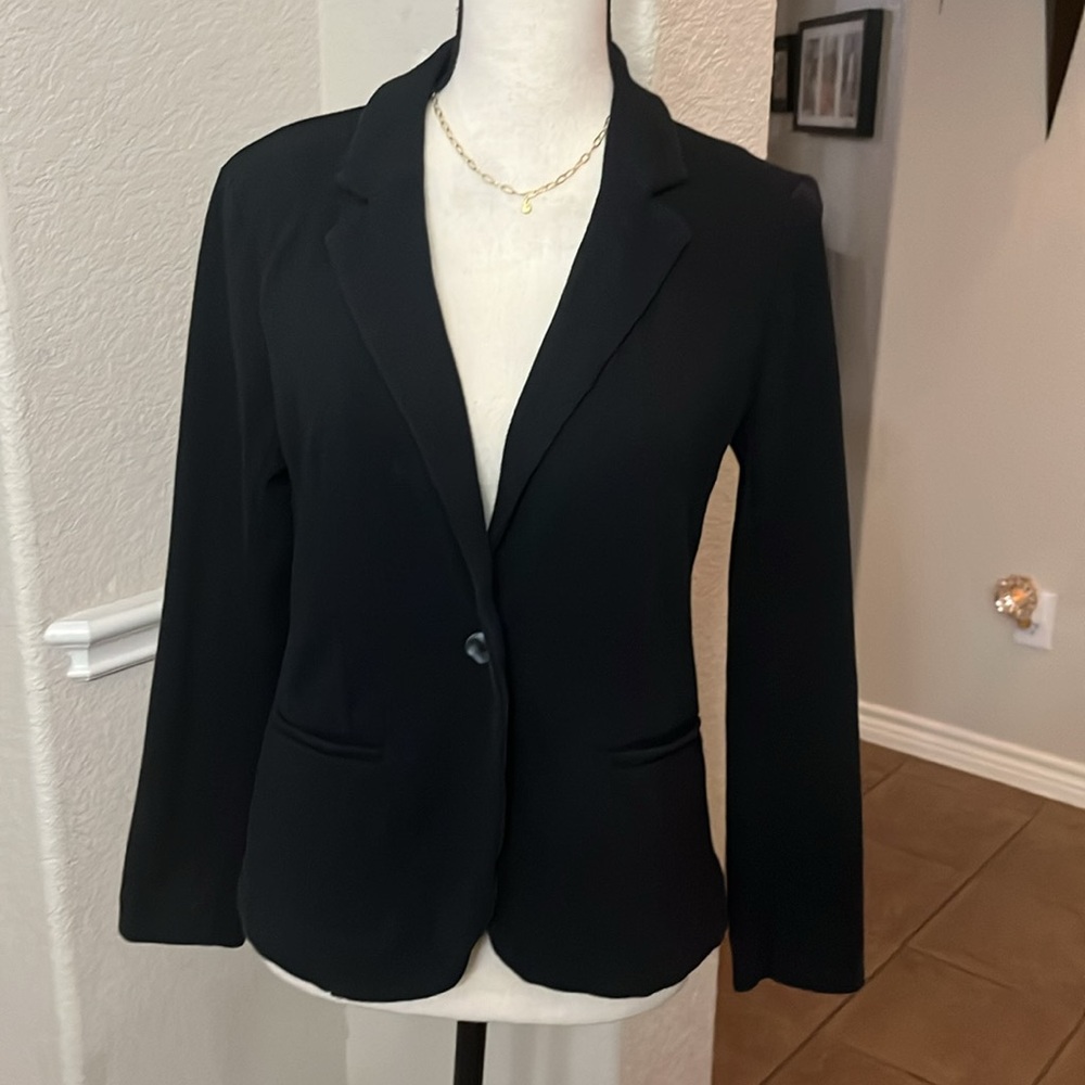 A New Day black soft knit blazer Size S